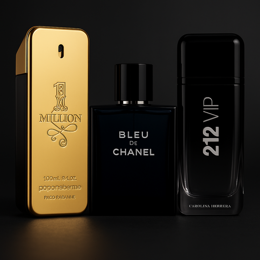 KIT X3 (ONE MILLON - BLEU CHANEL - 212 VIP BLACK)