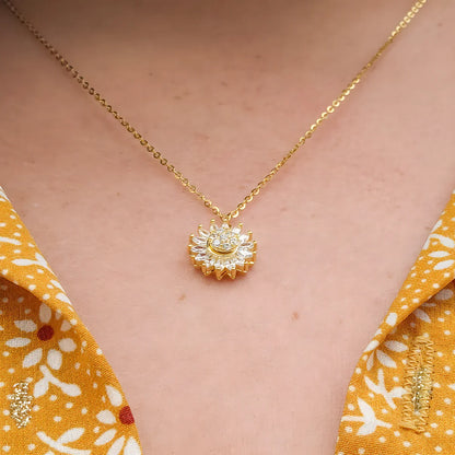 Collar Girasol Giratorio + Caja Premiun Gratis