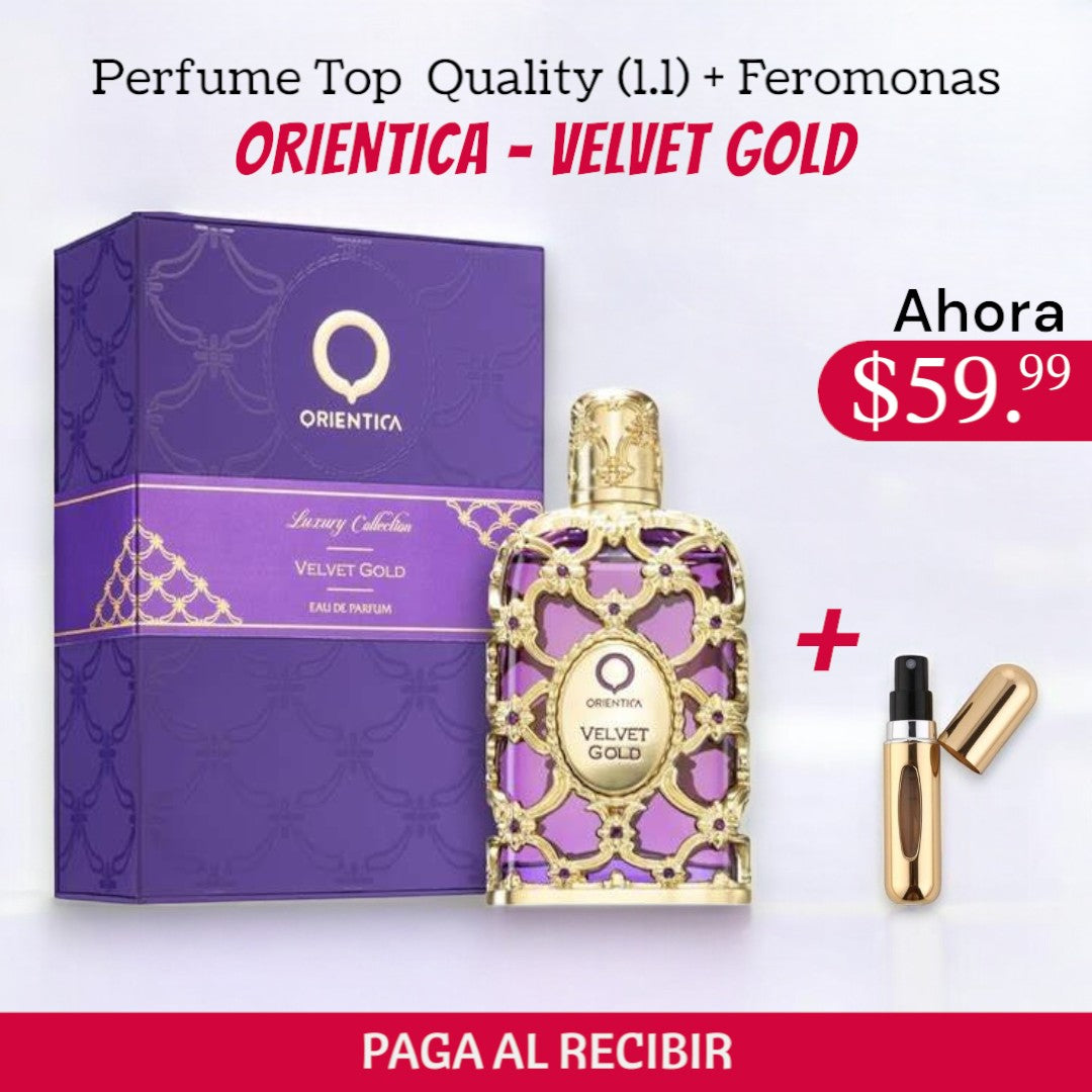 Orientica Velvet Gold + Perfumero GRATIS