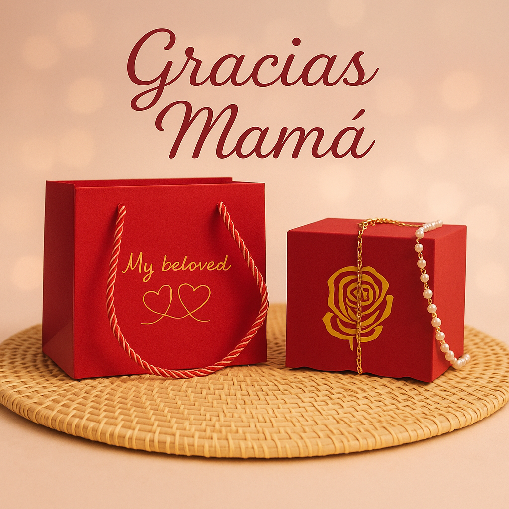 COLLAR SOL Y LUNA + CAJA DE JOYERIA