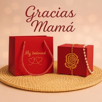 COLLAR SOL Y LUNA + CAJA DE JOYERIA