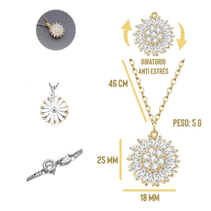 Collar Girasol Giratorio + Caja Premiun Gratis