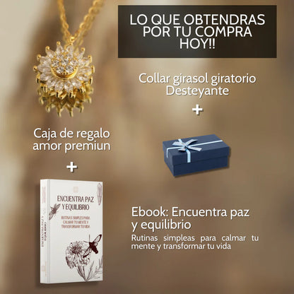 Collar Girasol Giratorio + Caja Premiun Gratis