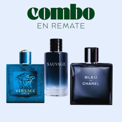 Sauvage Dior + Versace Eros + Bleu Chanel
