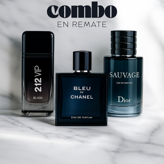 Sauvage de Dior + Bleu de Chanel + 212 VIP