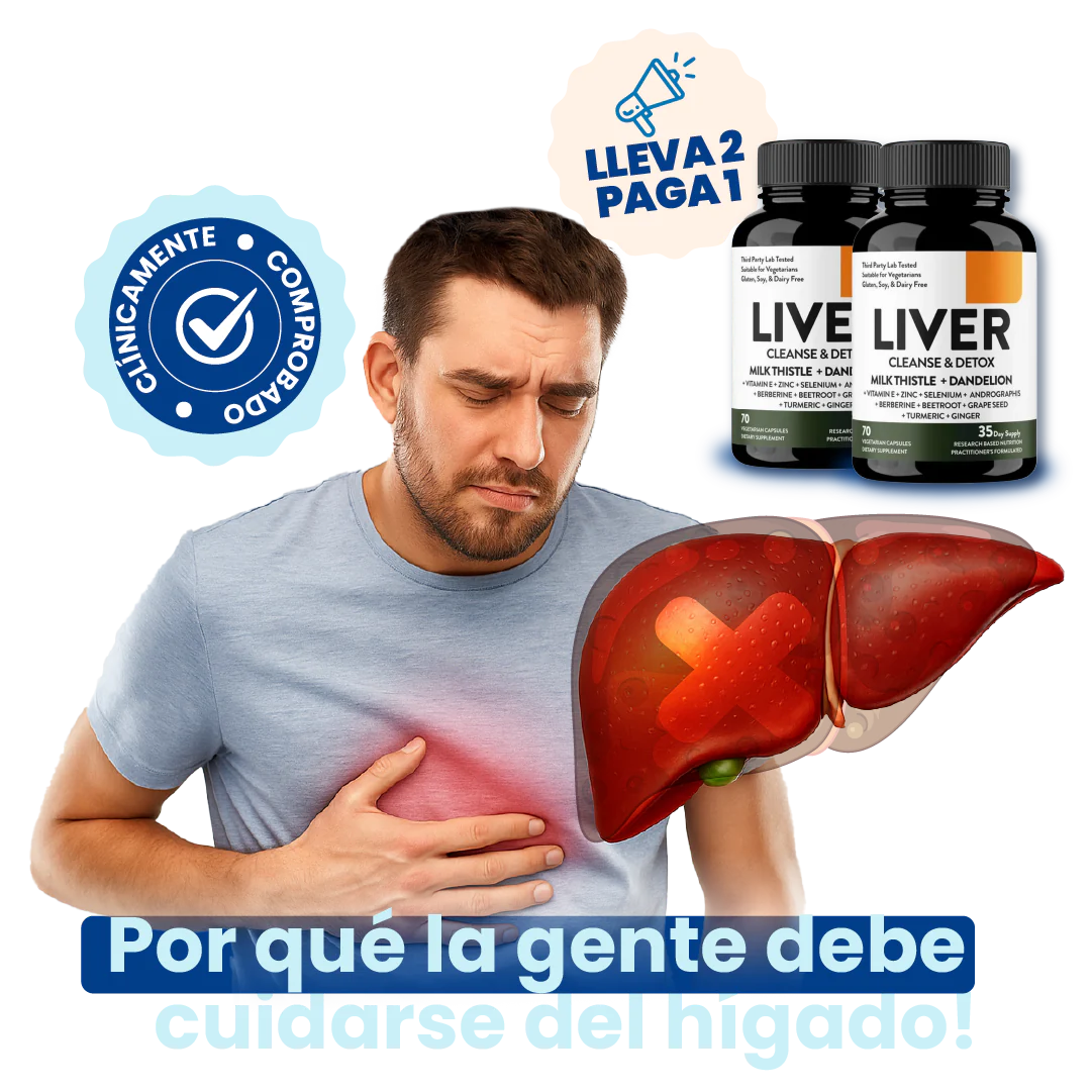 LIVER CLEANSE Y  DETOX (PAGA 1 LLEVA 2)